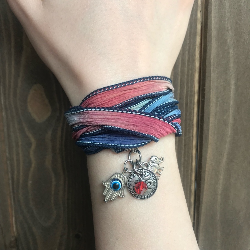 Fatima hand and elephant bracelet